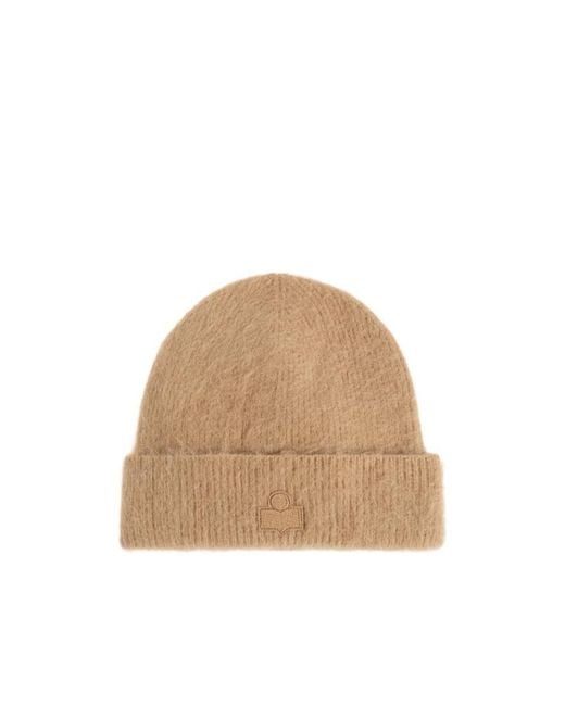 Isabel Marant Natural Ribbed Hat