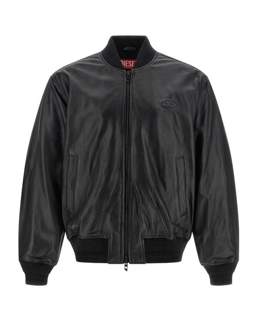 DIESEL Gray L-Type Bomber Jacket for men