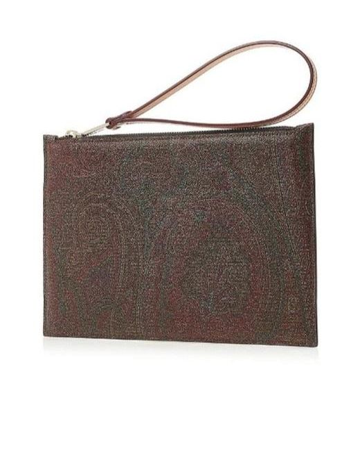 Etro Brown Pattern Handbag