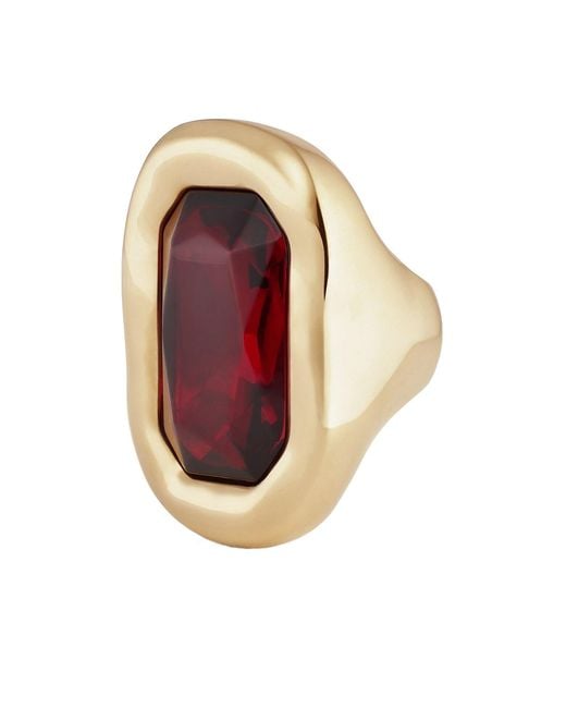 Givenchy Pink Sculptural Crystal Ring for men