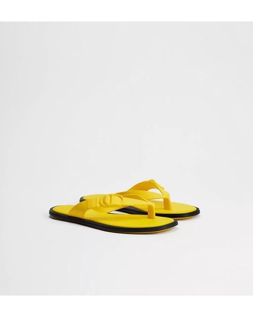 Dior Yellow Sandale Entredoigt Rivage for men