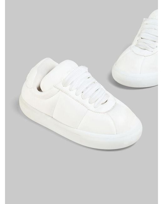 Marni White Bigfoot 2.0 Padded Lace-Up Sneakers