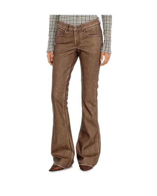 DIESEL Brown Bootcut Pants