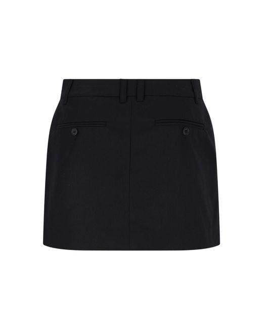 DUNST Black Micro Miniskirt
