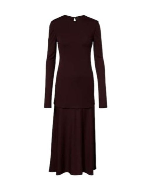 Jil Sander Purple Jersey Maxi Dress