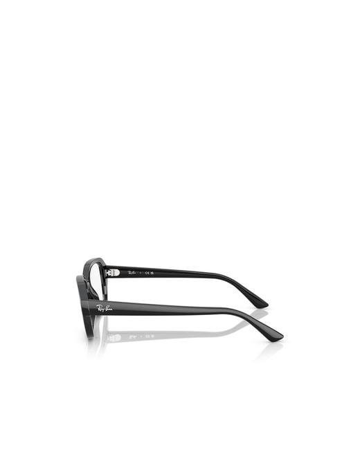 Ray-Ban White Full-Frame Plain Mirror for men