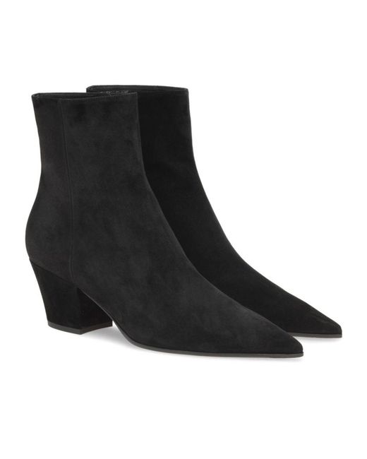 Gianvito Rossi Black Zipper Boots