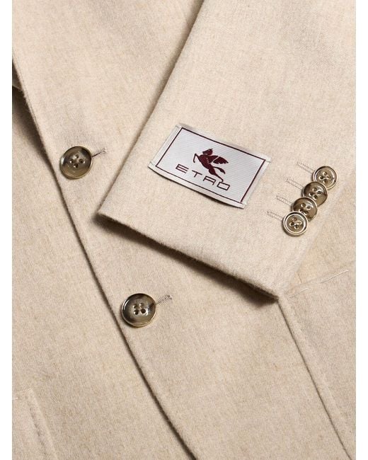 Etro Natural Single-Breasted Tailored Blazer for men
