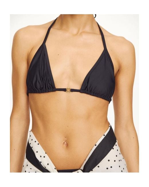 By Malene Birger Black Astrida Logo Bikini Top