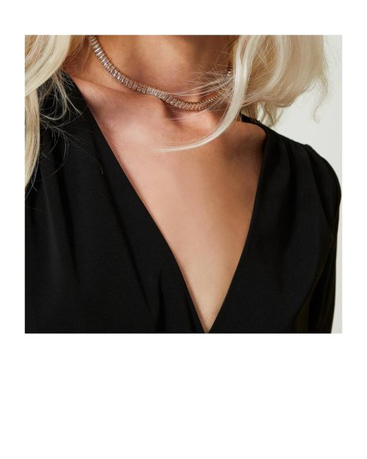 Twinset Metallic Ring Necklace