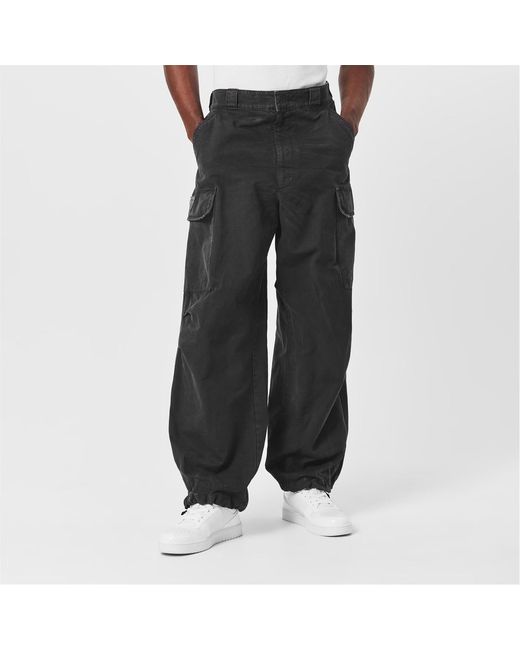 Prada Black Baggy Cargo Trousers for men