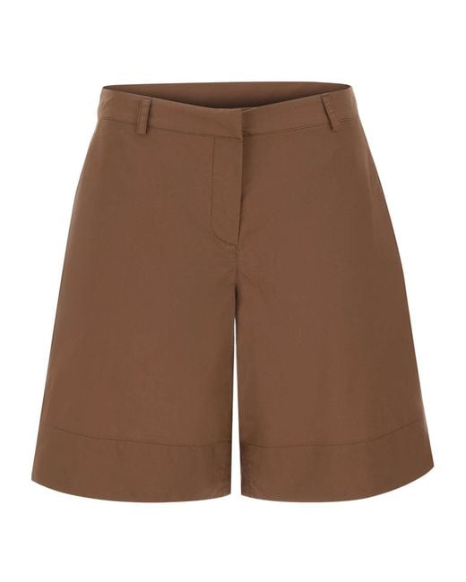 Kaos Brown Belt-Loop Shorts