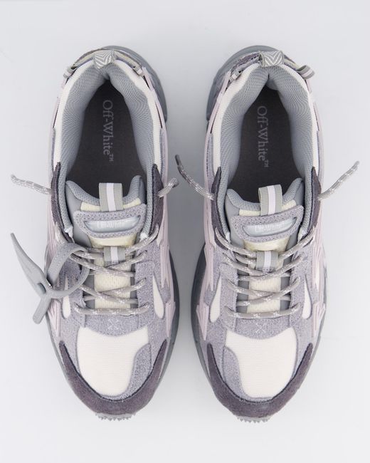 Off-White c/o Virgil Abloh Gray Be Right Back Lace-Up Sneakers for men