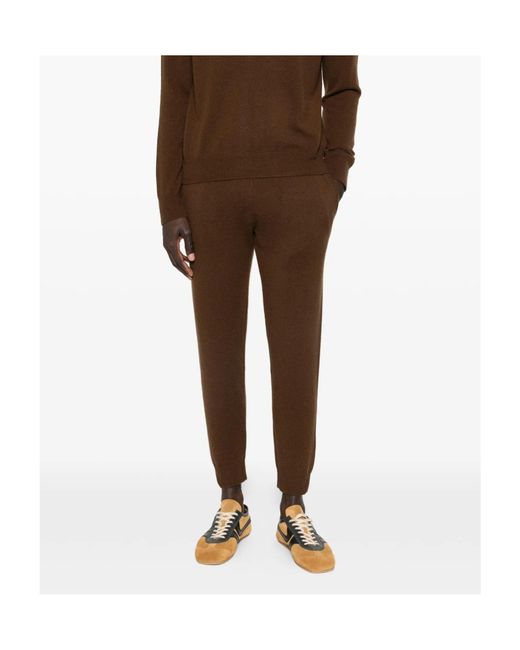 Entire studios Brown Ribbed Knit Trousers for men