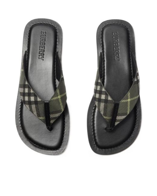Burberry Multicolor Check Pavilion Sandals for men