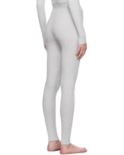 Skims Gray Elastic Waist Tights