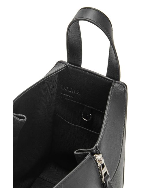 Loewe Black Hammock Logo Embossed Shoulder Bag