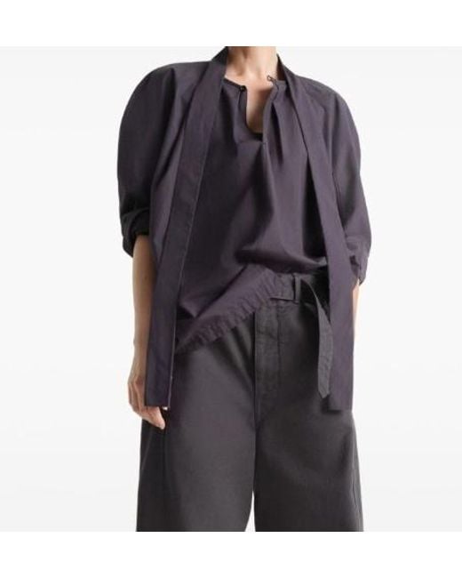 Lemaire Blue Ascot Blouse
