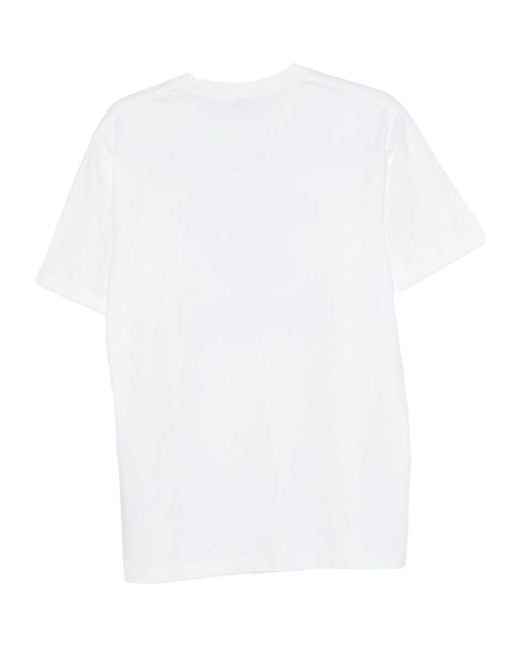Sporty & Rich White Logo-Print T-Shirt