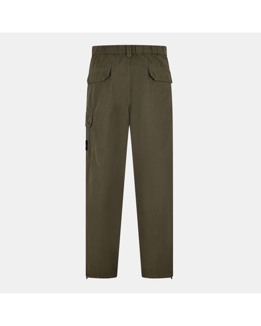 Stone Island Green Straight-Leg Casual Pants for men