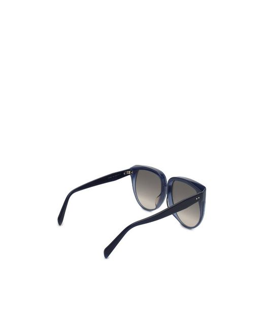 Céline Gray Logo Logo Sunglasses