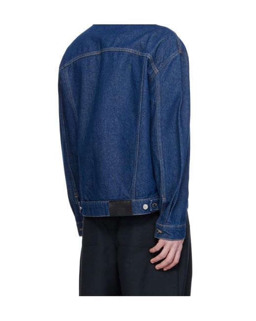 Maison Kitsuné Blue Denim Trucker Jacket for men