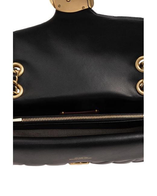 COACH Black Tabby 26 Logo Plaque Quilted Crossbody Bag
