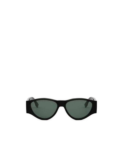 Fendi Green Eyewear Cat-Eye Frame Sunglasses for men