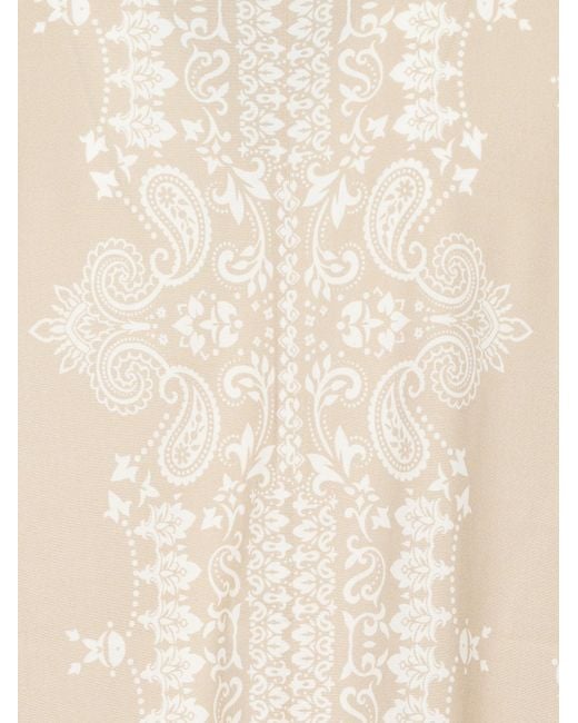Mc2 Saint Barth Natural Milos Printed Open-Front Jacket