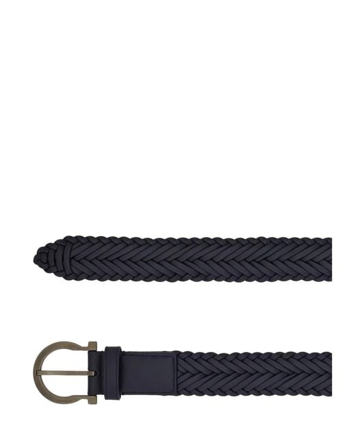 Ferragamo Blue Sized Gancini Belt for men