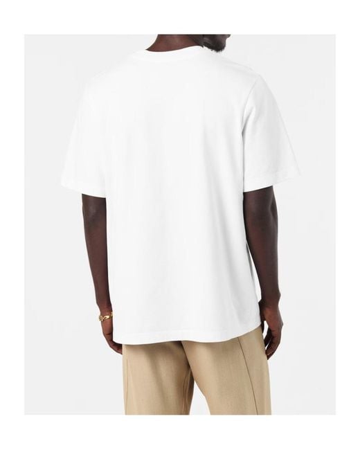 Casablanca White Round-Neck Printed T-Shirt for men