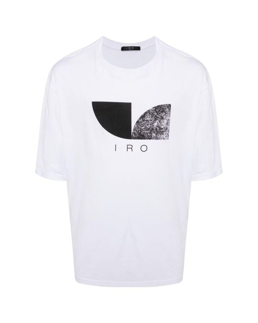 IRO White Short-Sleeved T-Shirt for men
