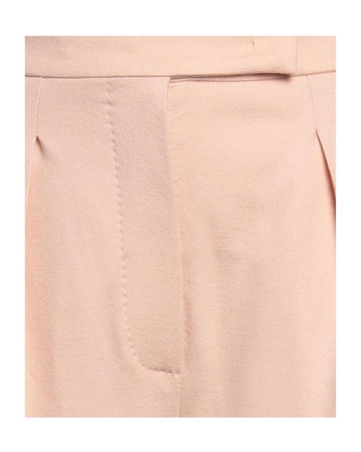 Max Mara Pink Wide-Leg Wool Pants