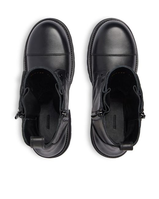 Balenciaga Black Truck Lace-Up Boot