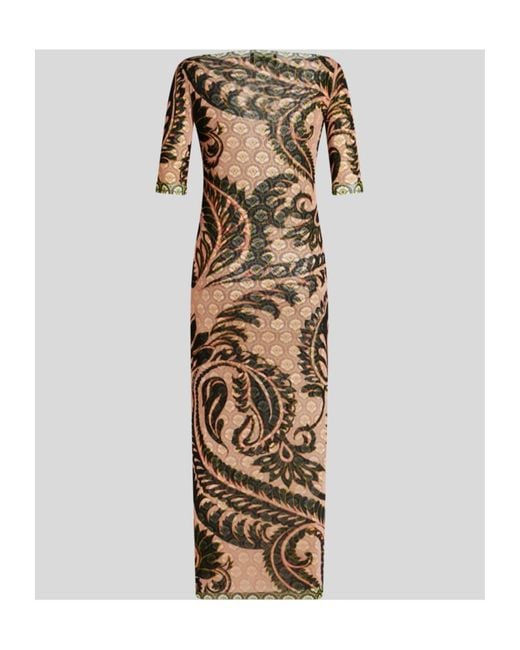 Etro Natural Midi Dresses