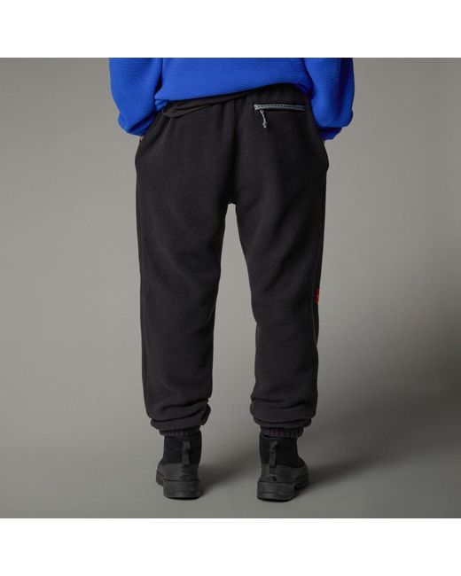 The North Face Black Logo Embroidered Fleece Pants for men