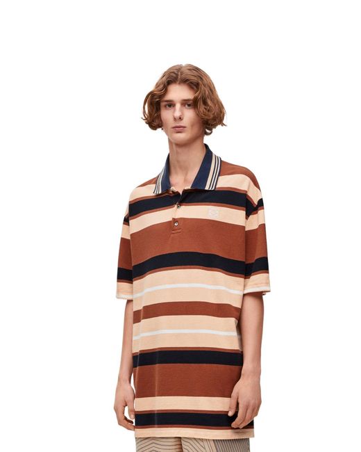 Loewe Blue Oversized Fit Polo for men