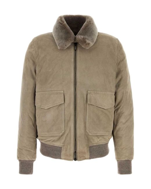 Moorer Natural Antenore Bomber Down Jacket for men