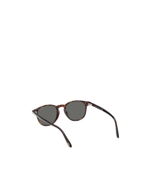 Tom Ford Metallic Eyewear Holt Round Frame Sunglasses for men