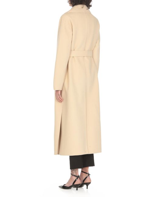 Weekend by Maxmara Natural Manu Belted Long-Sleeved Coat