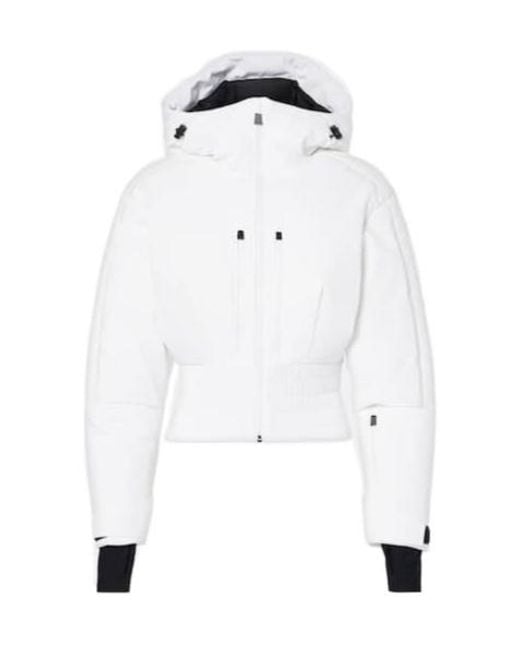 Aztech Mountain White Vertical Nuke Down Ski Jacket