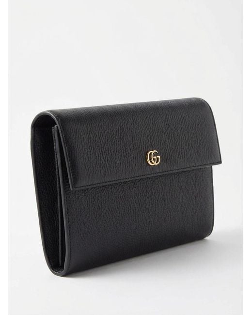Gucci Black Gg Logo Clutch