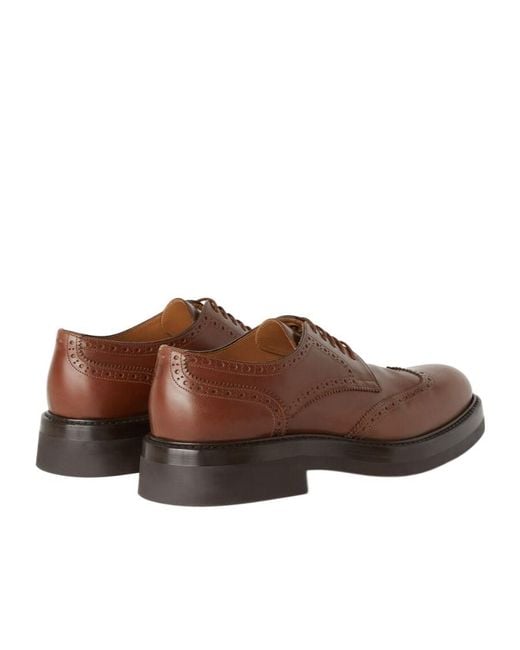 Loro Piana Brown Oliver Walk Derby Shoes for men