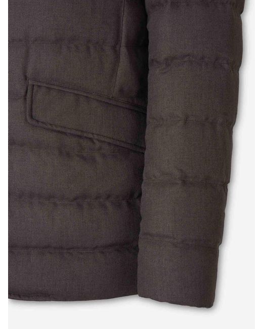 Herno Black Quilted Down Jacket for men