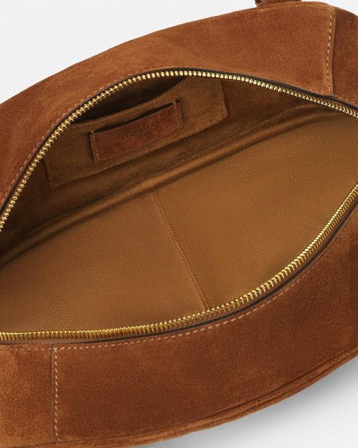 Versace Brown Tag Bowling Shoulder Bag