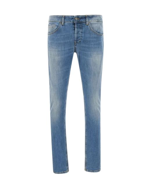 Dondup Blue Jeans With Belt Loops for men