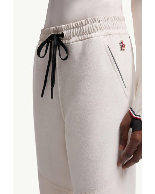 Moncler White Grenoble Polartec Drawstring Track Pants