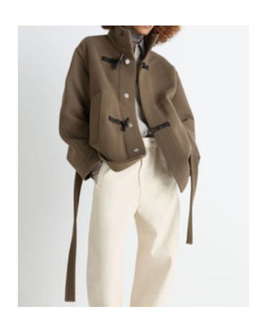 Lemaire Brown Short Duffle Coat