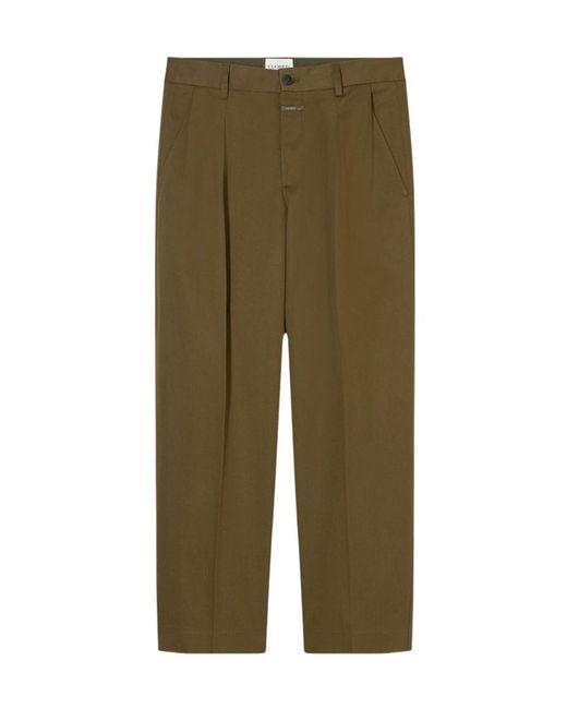 Closed Green Ruthy Pleated Trousers