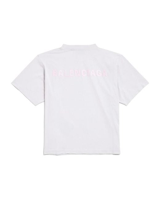 Balenciaga White Back Medium Fit T-Shirt